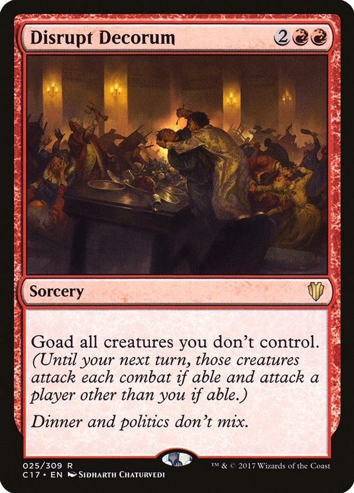 Disrupt Decorum - NM MTG Commander 2017