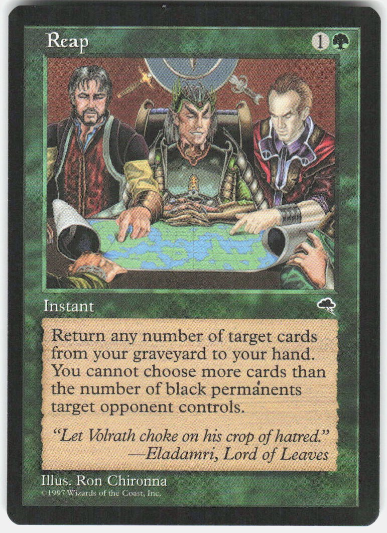 Reap 247 Uncommon Tempest Magic: The Gathering Heavily Played