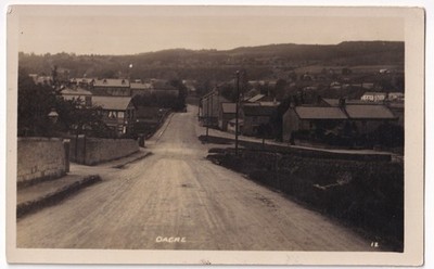 Dacre Village Straßenansicht Nidderdale North Yorkshire Bramley RPPC Postkarte Leeds