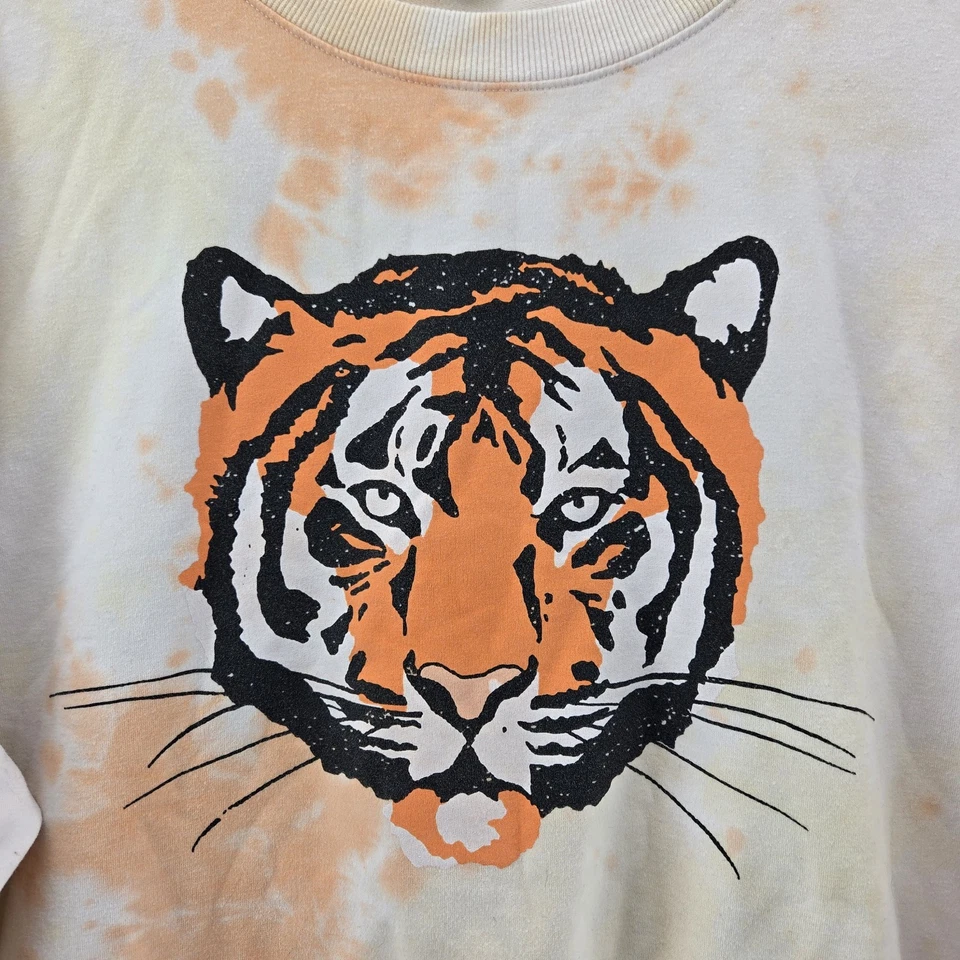 Sudadera Wildfox Mujer Grande Roadtrip La Tigre Naranja Tie Dye Gran Tamaño Foto 2 de 4