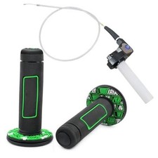 7/8"-22mm Twist Throttle Cable Accelerator Handle Grip Kit Fits for CRF 4-green