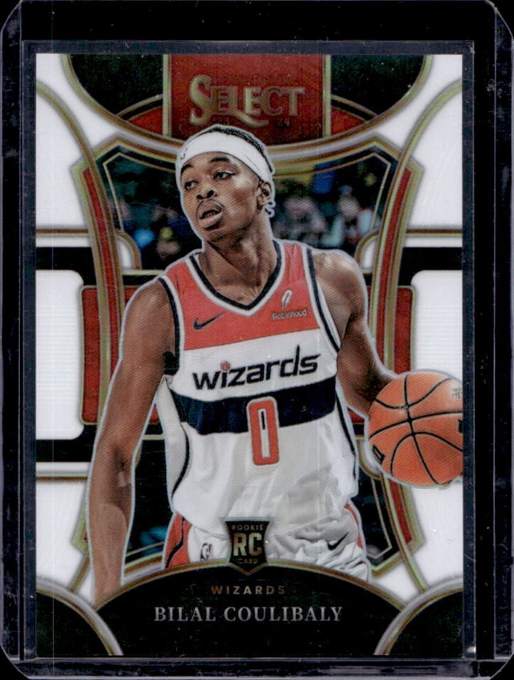 2023-24 Select Bilal Coulibaly RC White Prizm Mezzanine #74/149 Wizards