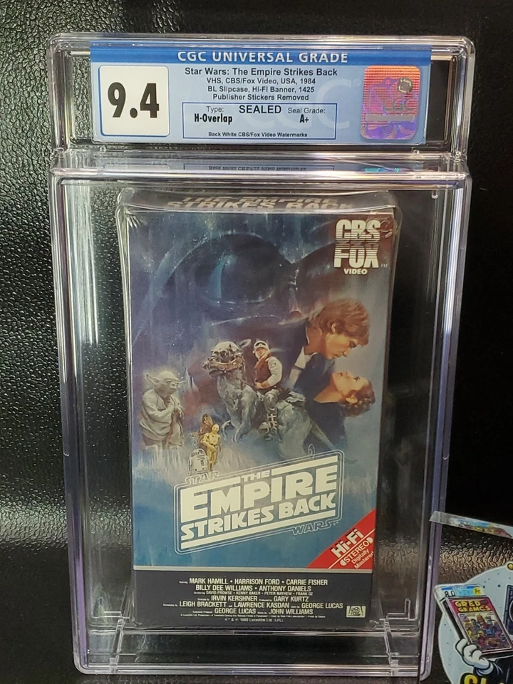 The Empire Strikes Back (VHS 1984) CBS/FOX Video CGC Graded (9.4-A+) - Image 2 of 3