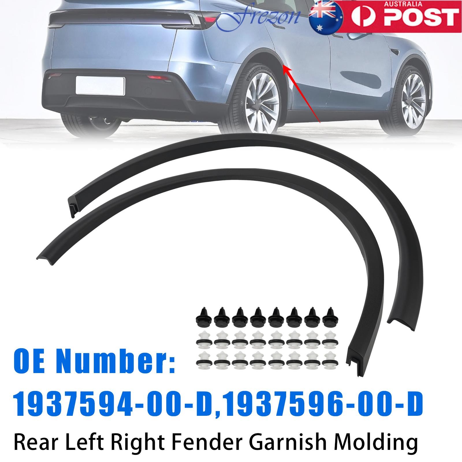 Rear Left Right Fender Garnish Molding For Tesla Model Y 2025-2026 AU