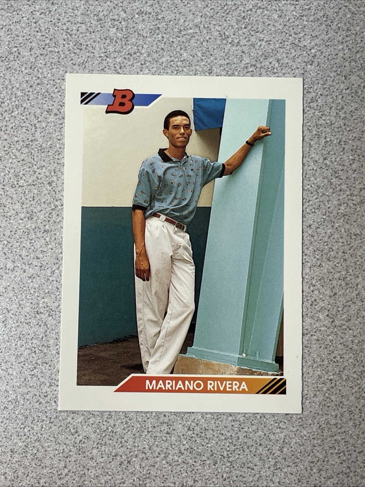 1992 Bowman - Mariano Rivera #302 E on Back (RC) New York Yankees