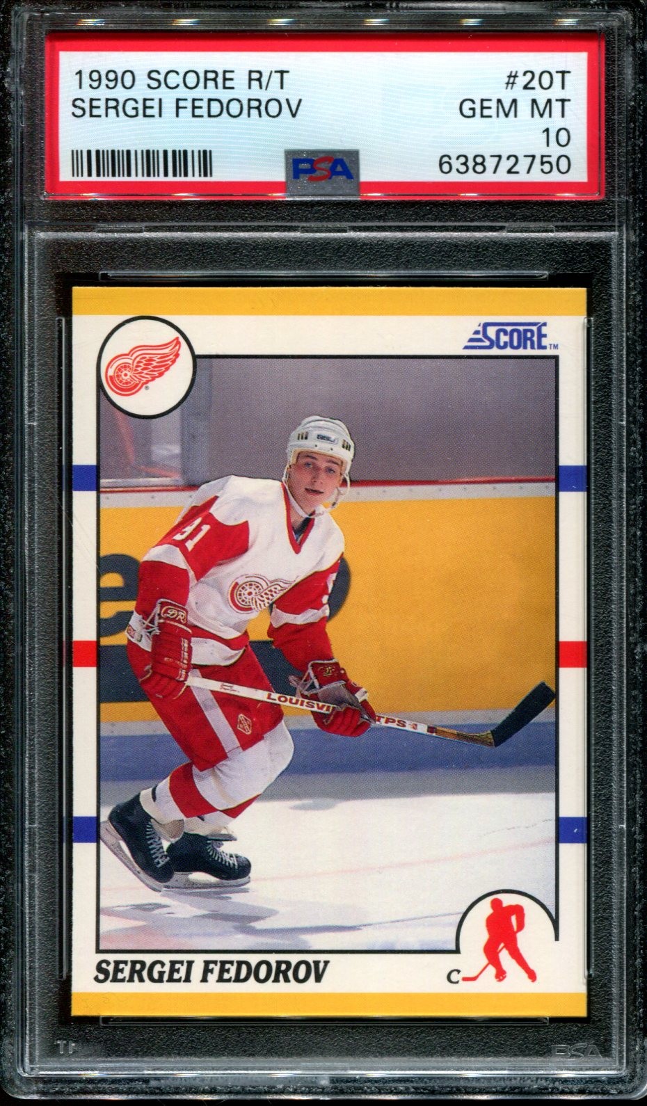 1990 SCORE ROOKIE TRADED #20T SERGEI FEDOROV RC HOF PSA 10