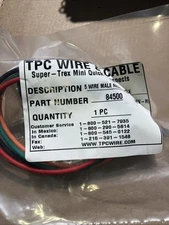 TPC Wire and Cable Receptacle 5 Wire Male 84500 Super Trax Mini Quick Connect