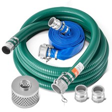 2 Inch X 20 Ft Suction And Backwash Hose Kit With Connectors And Strainer