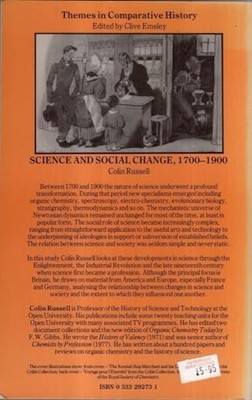 Science and Social Change, 1700-190..., Russell, Colin 
