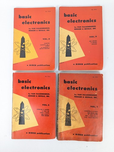BASIC ELECTRONICS Course Paperback Volume 1-4 Van Wallenberg Nooger And Nevill