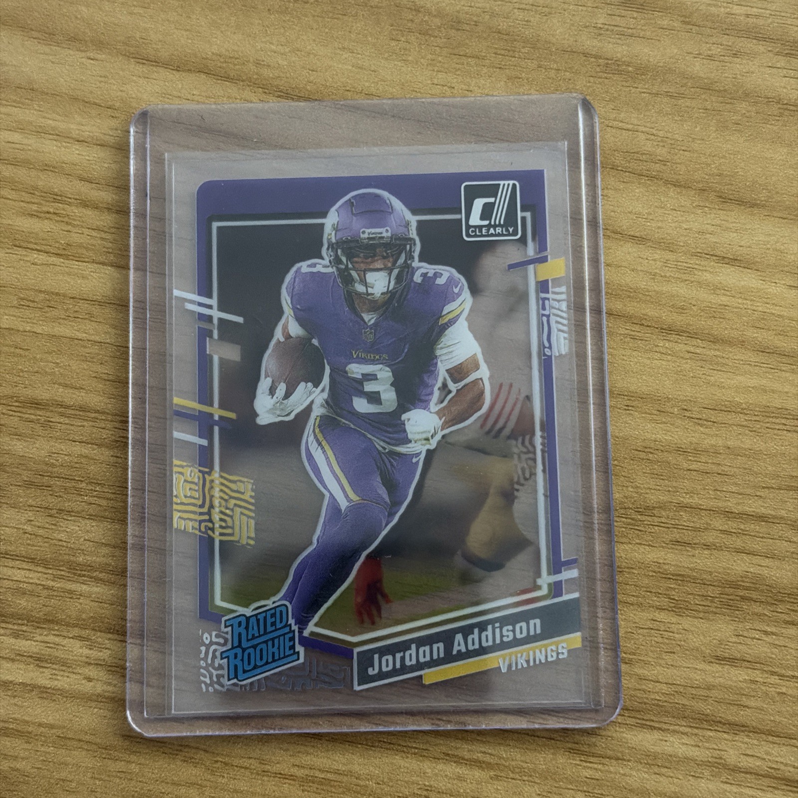 2023 Panini Clearly Donruss - Rated Rookie Jordan Addison #70 (RC)