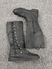 Funtasma Boots Adult Large Gotham-109 Medieval Renaissance Steampunk Lace Up Emo