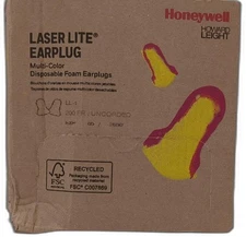 25 Pairs Howard Leight Ll-1 Laser Lite Uncorded Ear Plugs In Polybag Nrr 32