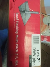 Roof Flashing ,2" Pipe Multi Pitch 21/2 Lbs