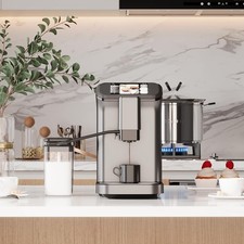 Automatic Espresso Machine 20 Bar with Grinder&Milk Frother Compact Coffee Maker