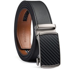BOSTANTEN Men's Belt, Ratchet 36"-42" Waist Adjustable, 003-black Gun / Twill