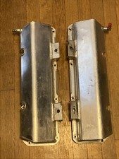 Vintage Ford 351c 351 Cleveland Fabricated Aluminum Valve Covers W Oil Sprayer