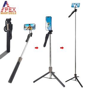 Magnetic Phone Tripod Extendable 360° Selfie Stick w/Remote for iPhone & Android