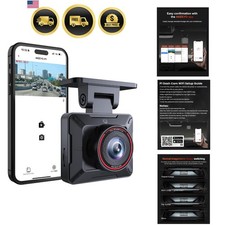 Car Dash Cam FHD 1080P WiFi Night Vision Loop Recording 24H Parking