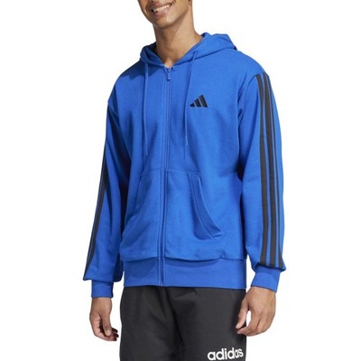 Adidas Sweatjacke für Herren Essentials 3-Stripes French Terry Blau