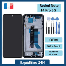 Écran Original Complet  Redmi Note 14 Pro 5G Noir + Outils