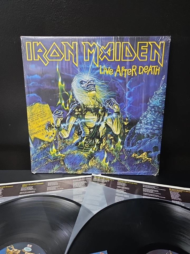 Iron Maiden Live After Death 2lp Vinyl 1985 1st Press Shrink/ALL INSERTS EX/EX - Image 2 of 4