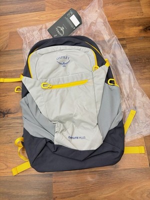 Osprey Daylite Plus Grey and Yellow Backpack NWT