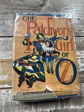 c1920s Antique Children's Book "The Patchwork Girl of Oz" RARE Dust Jacket, Baum