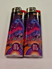 ZODIAC ASTROLOGY HOROSCOPE SCORPIO BIC LIGHTER SET OF 2 MADE IN THE USA