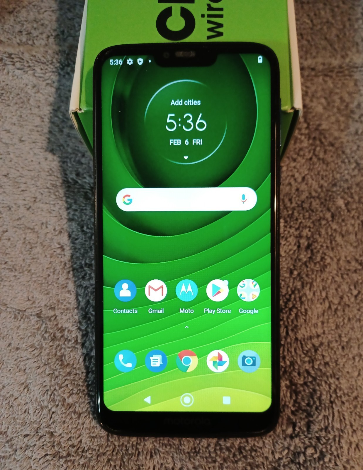 Motorola Moto G7 Supra ATT/Cricket  (Blue 32GB) Unlocked VGC