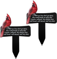 2 Pack Cardinals Memorial Gift Cardinals Decoration Cardinals Grave Markers for