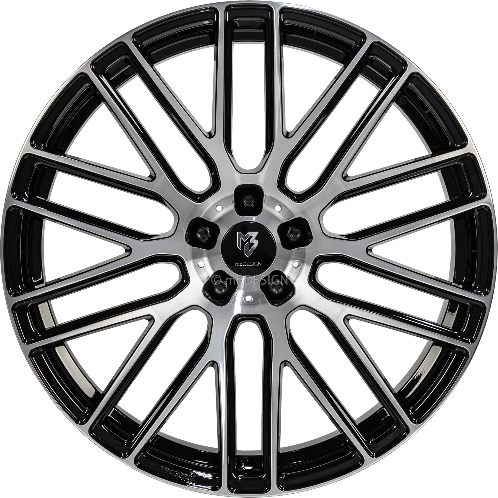 4X Mbdesign Aluminiumrad Gegossen KV4 C 10,0X22 Zoll (Konkaves Design) Lk-image