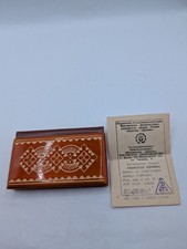 Vintage 1987 New Russian Notebook, Carved Wood