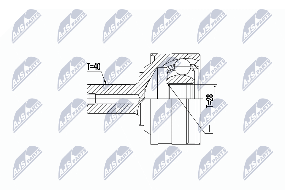 Fits NTY NPZ-VV-025 OUTER CV JOINT - Image 3