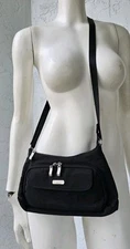 Baggallini Original Everyday Bag RFID Black Crossbody Bag