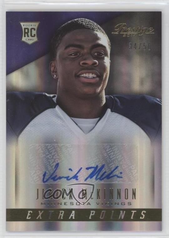 2014 Panini Prestige 14/50 Jerick McKinnon #250 Rookie Auto RC 0dp1