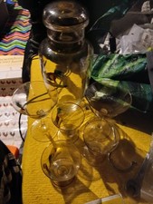 Cockfighting Cocktail Shacker An 6 Glasses Set In Box