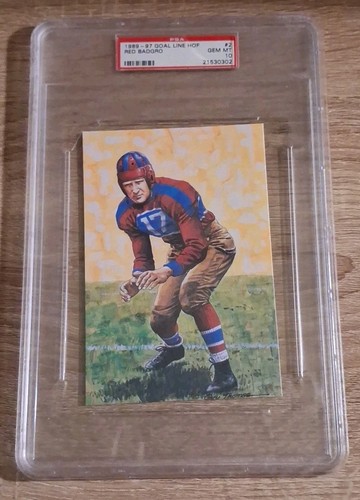 Morris (Red) Badgro 1989-97 Goal Line HOF #2 PSA 10