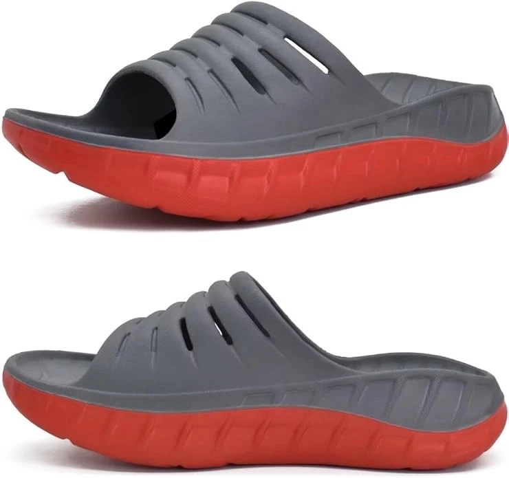 £35 KuaiLu Mens Recovery Sandals With Comfortable Plantar Fasciitis Arch Support