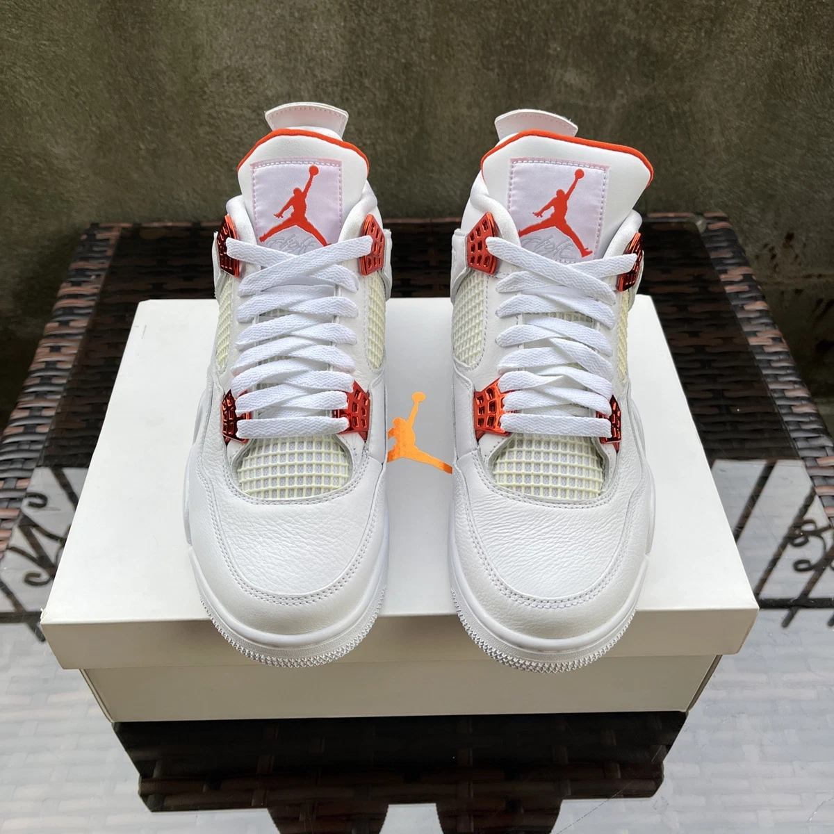 Jordan 4 Retro Orange Metallic for sale | eBay