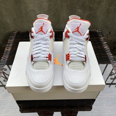 Nike Air Jordan 4 Retro Metallic Orange CT8527-118 Men s Size8.5 Brand New
