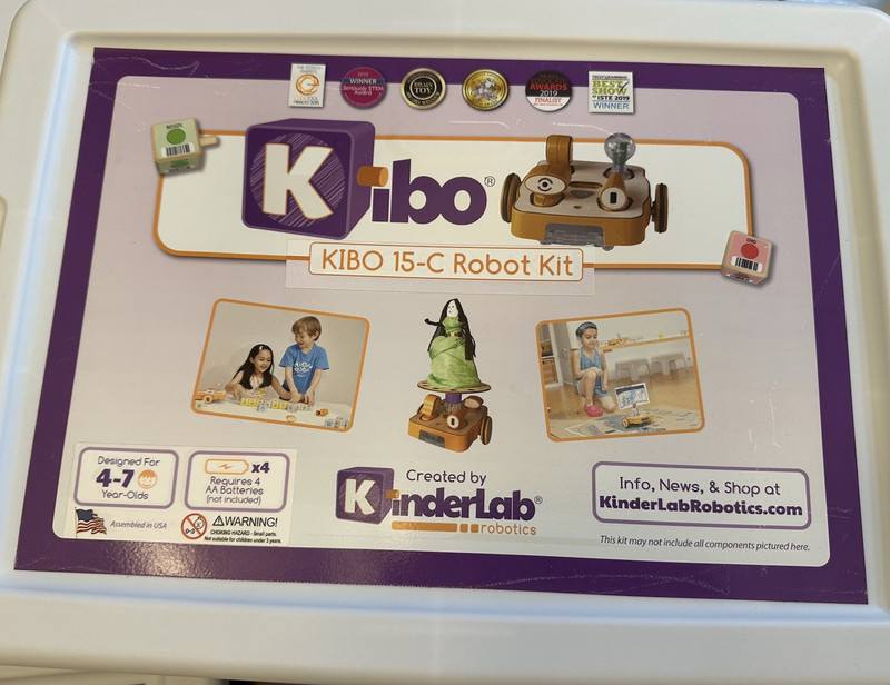 KinderLab Robotics KIBO Robot Kit KIBO 15-C Robot Theme, Ages 3-4 & 4-7, 2018