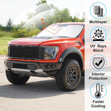 Windshield Sun Shade Compatible with 2021-2024 2025 2026 Ford F150 F-150 Lar...