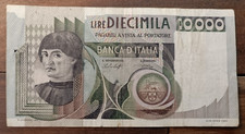 October 30, 1976 Letter A - 10,000 Lire (Bust Of Chestnut Man)