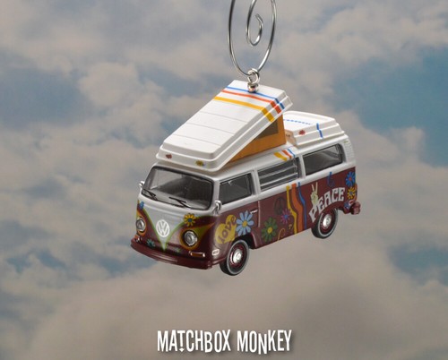 '73 Volkswagen Hippie Blume Bus Wohnmobil VW T1 T2 Weihnachtsschmuck Westfalia Wohnmobil - Bild 2 von 12