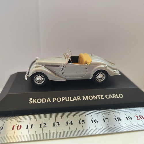 Diecast 1:43 Scale SKODA POPULAR MONTE CARLO Alloy Classic Nostalgic Car Model - Picture 12 of 12
