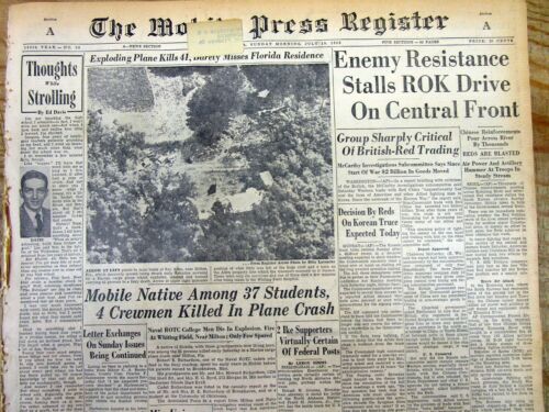 July 19, 1953 newspaper w THE LAST MAJOR BATTLE of the KOREAN WAR Kumsong River - 第 3/6 張圖片