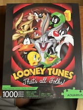 Looney Tunes 1,000 Piece That's All Folks' Daffy Bugs Tweety Jigsaw Puzzle