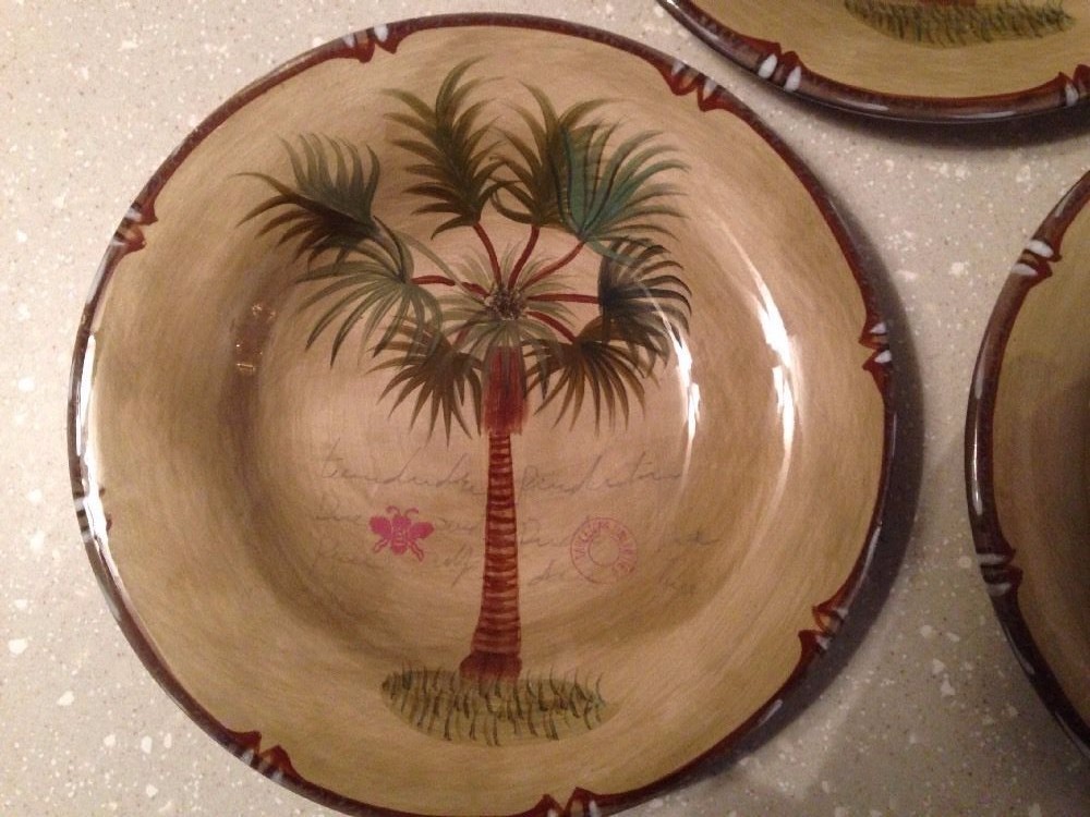 Handpainted Tabletops Unlimited BORA BORA Dinner Plate New wTag! Mint