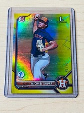 2022 Michael Knorr Bowman Draft 1st Edition #BD-120 1st Yellow Foil 57/75